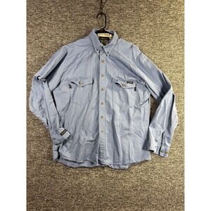 Workrite FR Westex UltraSoft Light Blue Western Work Shirt CAT 2 Mens 46-L LG-LN